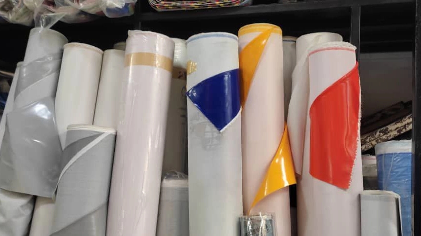 Transit tarpaulin fabric